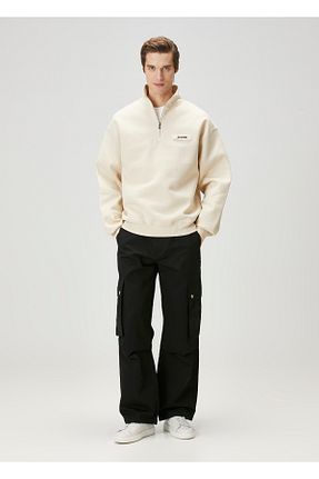 سوئیشرت بژ مردانه یقه ایستاده JACQUEMUS - کد 923026251