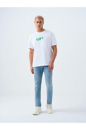 تیشرت سفید مردانه Loose Loft - کد 922272590