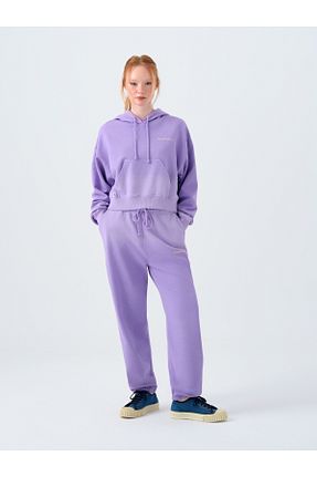 سوئیشرت بنفش زنانه رگولار Loft - کد 922272633