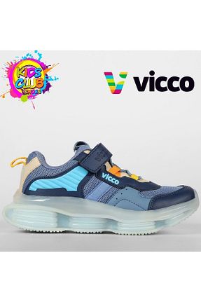 کفش پیاده روی سرمه ای بچه گانه پارچه ای Vicco - کد 901816980