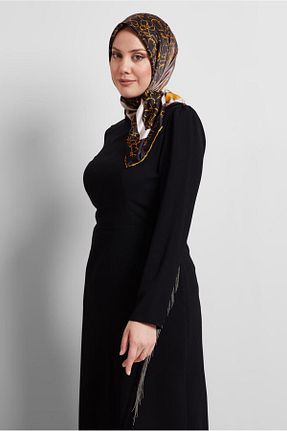 روسری قهوه ای پلی استر Alvina - کد 922278570