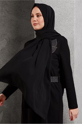 شال مشکی زنانه پلی استر Alvina - کد 922278491