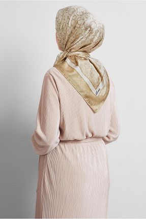 روسری بژ پلی استر Alvina - کد 922278574