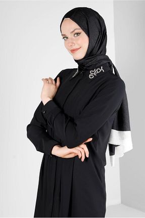 تونیک حجاب مشکی زنانه پلی استر Alvina - کد 799581054