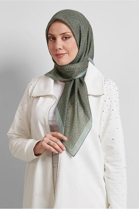 روسری سبز پلی استر Alvina - کد 922278654