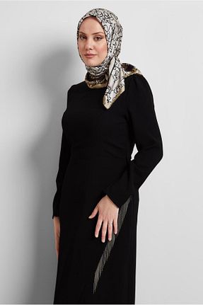 روسری قهوه ای پلی استر Alvina - کد 922278544