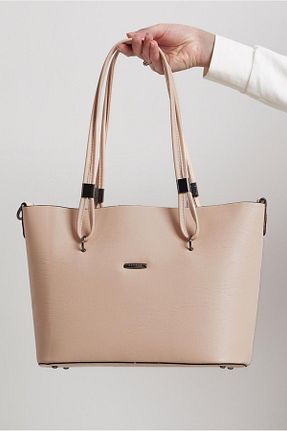 کیف دوشی بژ زنانه چرم مصنوعی Alvina - کد 922278628