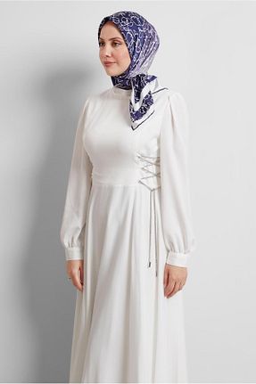 روسری سرمه ای پلی استر Alvina - کد 922278538
