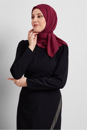 روسری قرمز پلی استر Alvina - کد 922278350