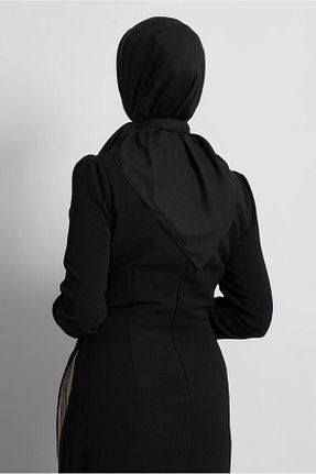 روسری مشکی پلی استر Alvina - کد 922278358