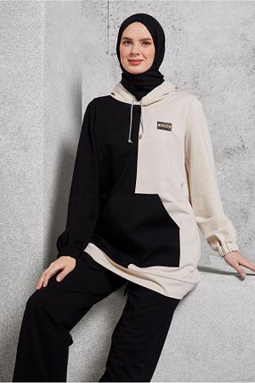 ست گرمکن حجاب مشکی زنانه رگولار Alvina - کد 882380314