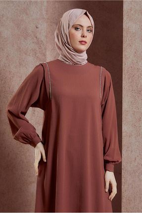 شال قهوه ای زنانه پلی استر Alvina - کد 819257209