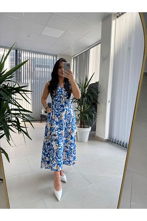 لباس آبی زنانه بافتنی caddstore - کد 922294778