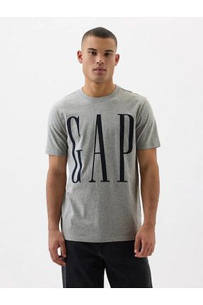 تیشرت طوسی مردانه Relaxed GAP - کد 922359728