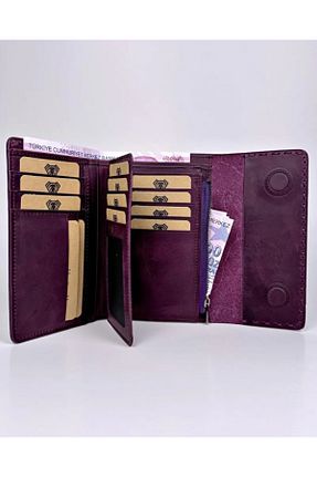 کیف پول بنفش زنانه سایز متوسط Fil Deri - کد 922366954