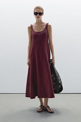 لباس قهوه ای زنانه بافتنی Massimo Dutti - کد 922384388