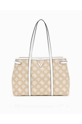کیف دوشی سفید زنانه پارچه ای Guess - کد 922379264