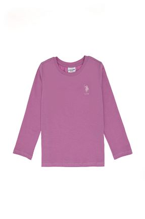 سوئیشرت صورتی بچه گانه ساده U.S. Polo Assn. - کد 922385002