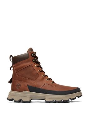 بوت / نیم بوت قهوه ای مردانه پاشنه تخت Timberland - کد 923111173