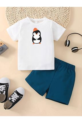 تیشرت سفید بچه گانه رگولار MODA - کد 922385067