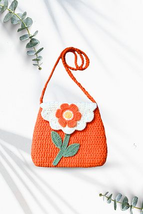 کیف دوشی نارنجی بچه گانه پنبه پلی استر Avlu Doğal Ürünler - کد 922414340