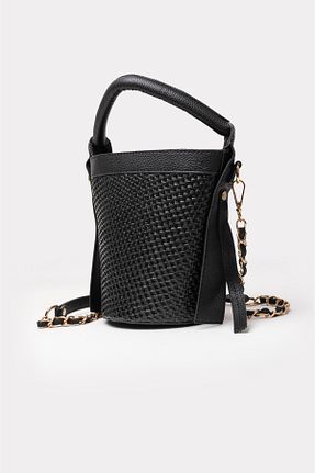 کیف دوشی مشکی زنانه حصیر ICONE BAG - کد 746391040