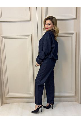 ست بالاتنه و پائین تنه سرمه ای زنانه جین FEHUBLOOM - کد 922389028
