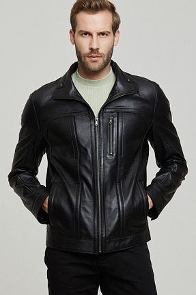 کاپشن مشکی مردانه رگولار Derimod - کد 139969257
