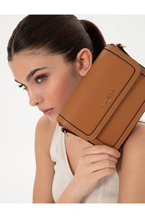 کیف دوشی قهوه ای زنانه Pierre Cardin - کد 922444271