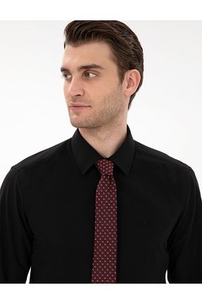 پیراهن قهوه ای مردانه اسلیم فیت Pierre Cardin - کد 922450047