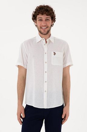 پیراهن سفید مردانه یقه پیراهنی U.S. Polo Assn. - کد 922448401