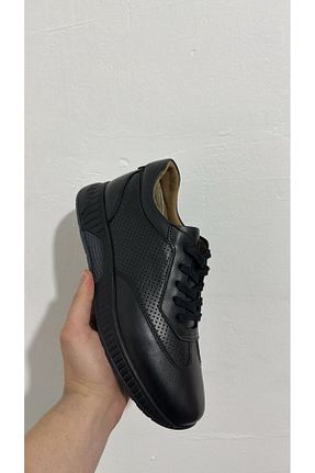 کفش اسنیکر مشکی مردانه چرم اصل Greyybull Shoes - کد 920561019