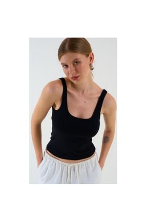 بلوز مشکی زنانه ساده SOFT - کد 922450956