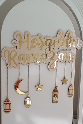 محصول دکوراسیون دیوار طلائی چوب Genel Markalar - کد 810104266