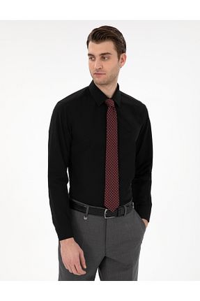 پیراهن قهوه ای مردانه اسلیم فیت Pierre Cardin - کد 922450047