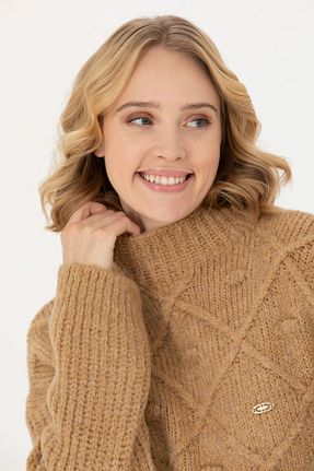 پلیور بژ زنانه ساده U.S. Polo Assn. - کد 764019181