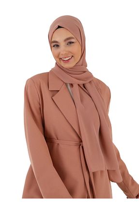 شال صورتی زنانه پلی استر Tuva Şal - کد 55176061