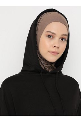 کلاه شنای حجاب قهوه ای زنانه Ecardin - کد 85500243