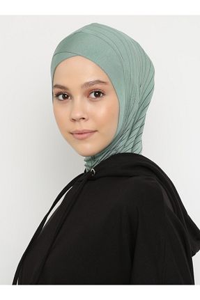 کلاه شنای حجاب سبز زنانه Ecardin - کد 73534592