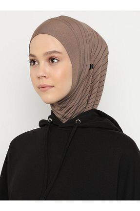 کلاه شنای حجاب قهوه ای زنانه Ecardin - کد 73543687