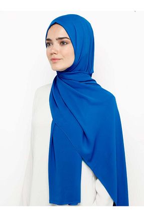 شال آبی زنانه پلی استر Tuva Şal - کد 55176171
