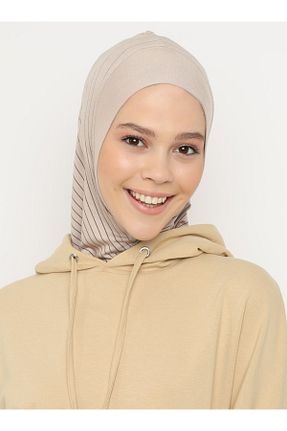 کلاه شنای حجاب قهوه ای زنانه Ecardin - کد 73543690