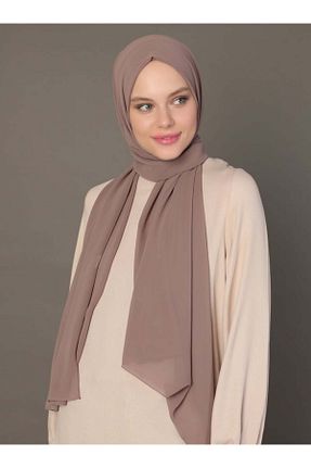 شال قهوه ای زنانه پلی استر Genel Markalar - کد 61913701
