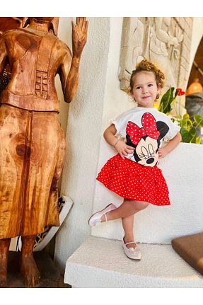 ست بالاتنه و پائین تنه قرمز بچه گانه بافتنی biggbom kidswear - کد 923139095