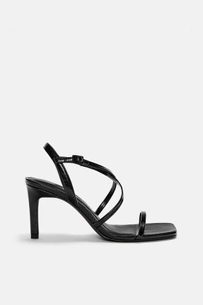 صندل مشکی زنانه پاشنه تخت Pull & Bear - کد 922471857