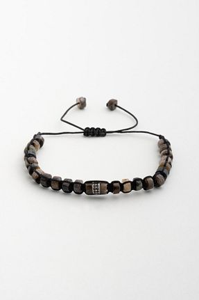 دستبند نقره قهوه ای مردانه 925 عیار So Chic - کد 922474678