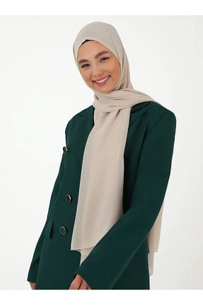شال بژ زنانه پلی استر Tuva Şal - کد 55176042