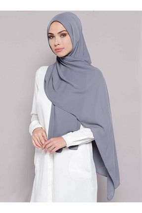 شال طوسی زنانه پلی استر Tuva Şal - کد 55176165