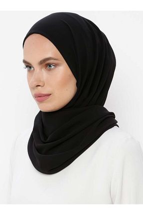 شال مشکی زنانه شیفون Ecardin - کد 72265216