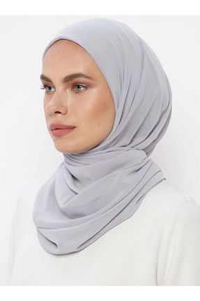 شال طوسی زنانه شیفون Ecardin - کد 72265639
